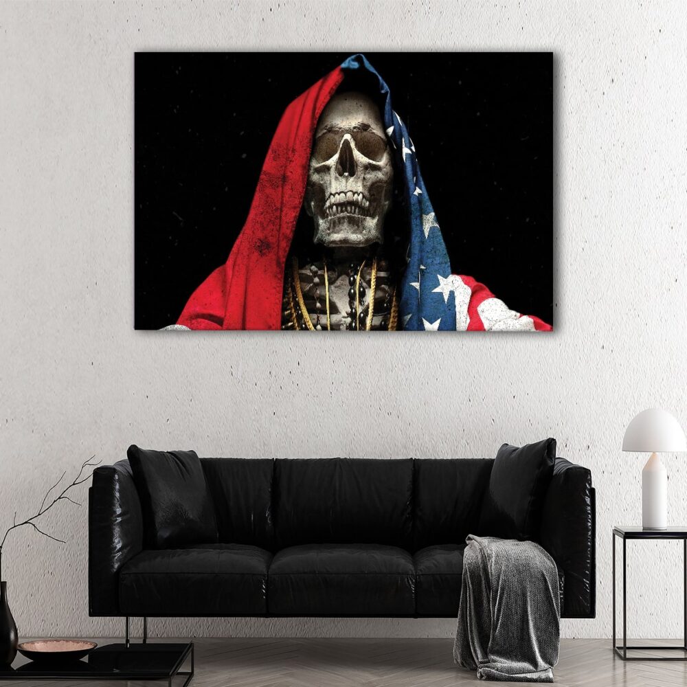 1 panels santa muerte canvas art