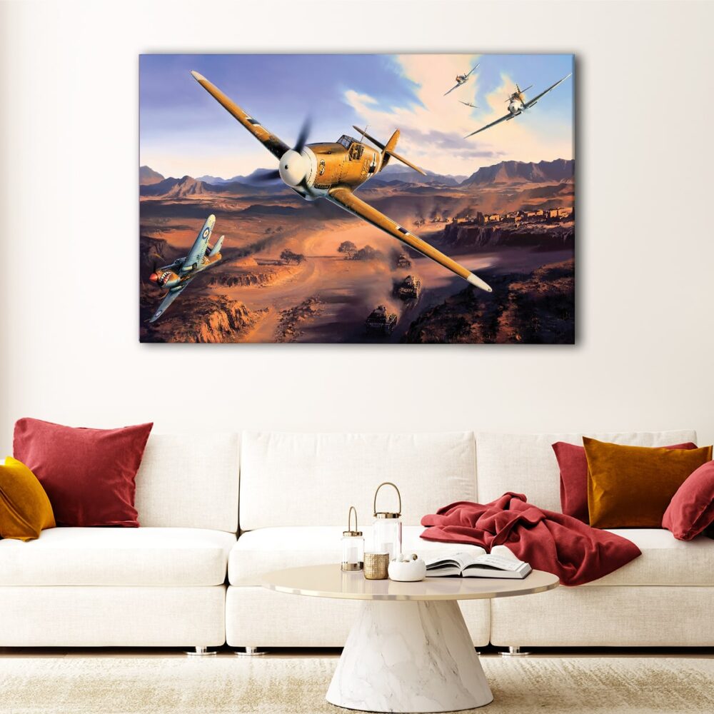 1 panels ww2 aircrafts canvas art