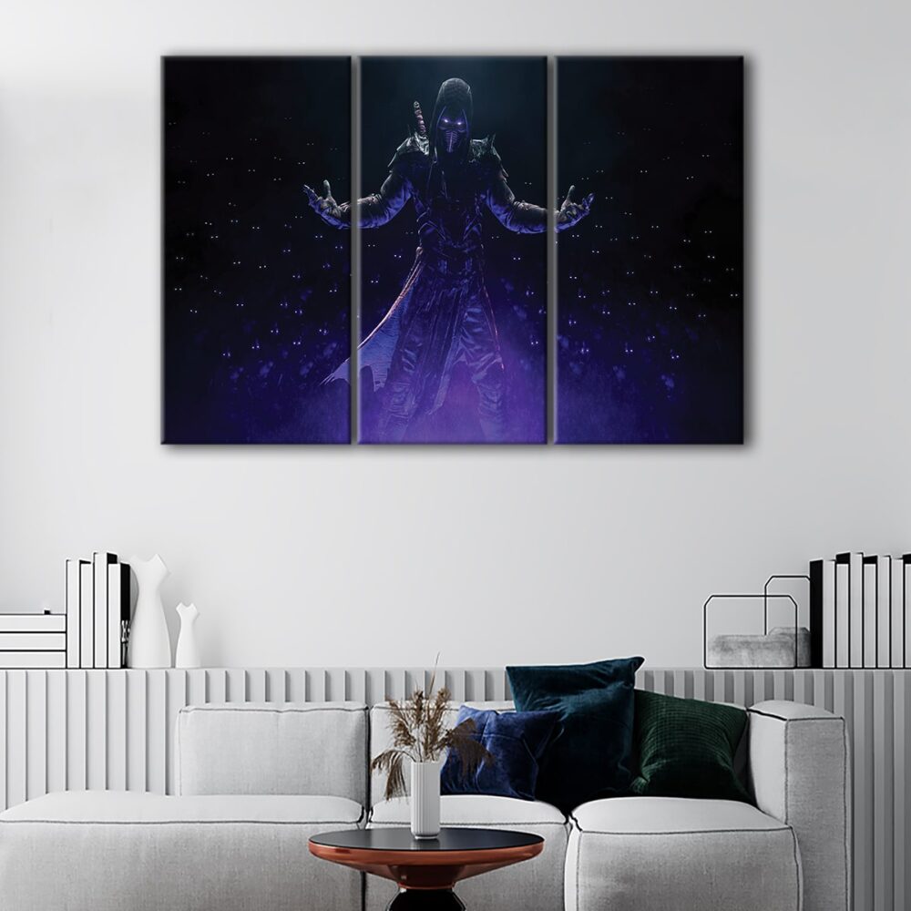 3 panels noob saibot canvas art