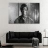 3 panels rambo under the rain canvas art