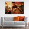 3 panels the gladiator canvas art