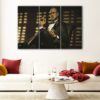 3 panels the godfather canvas art