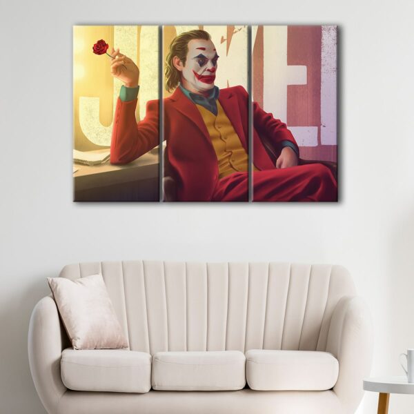 3 panels the joker canvas art