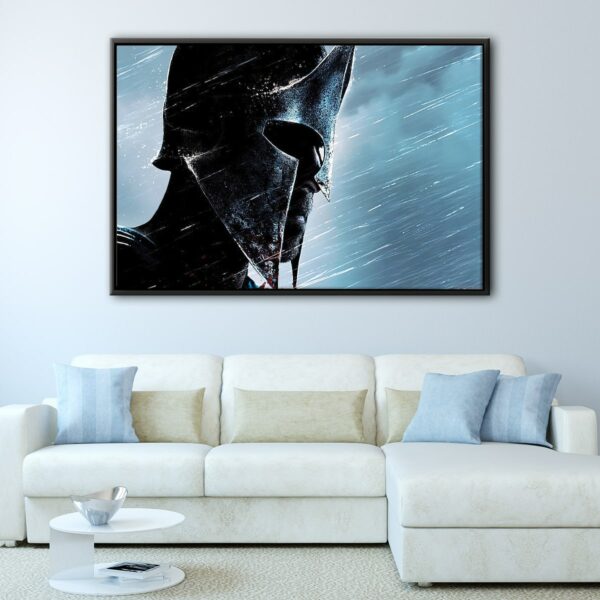 300 Spartans floating frame canvas