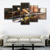 5 panels hattory hanzo sword canvas art