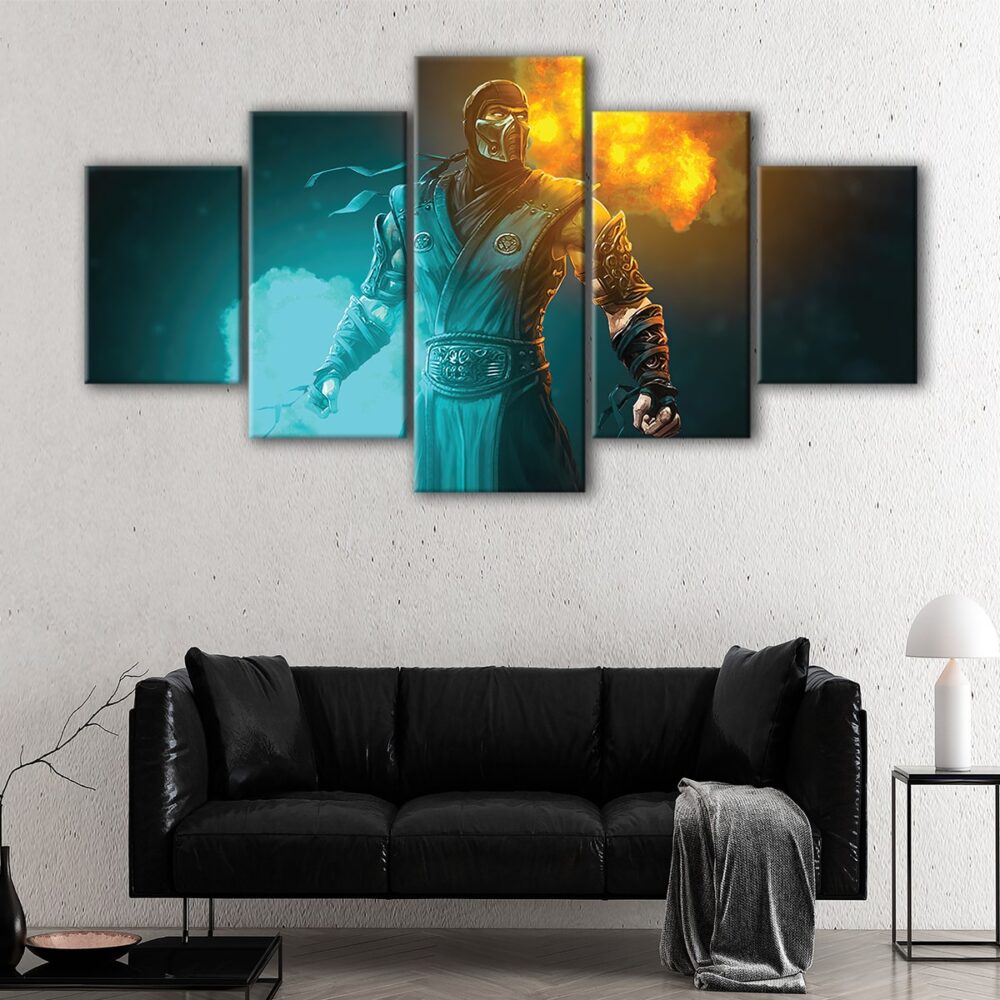 5 panels sub zero canvas art