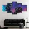 5 panels the boggyman canvas art