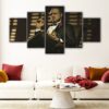 5 panels the godfather canvas art