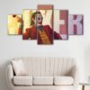 5 panels the joker canvas art