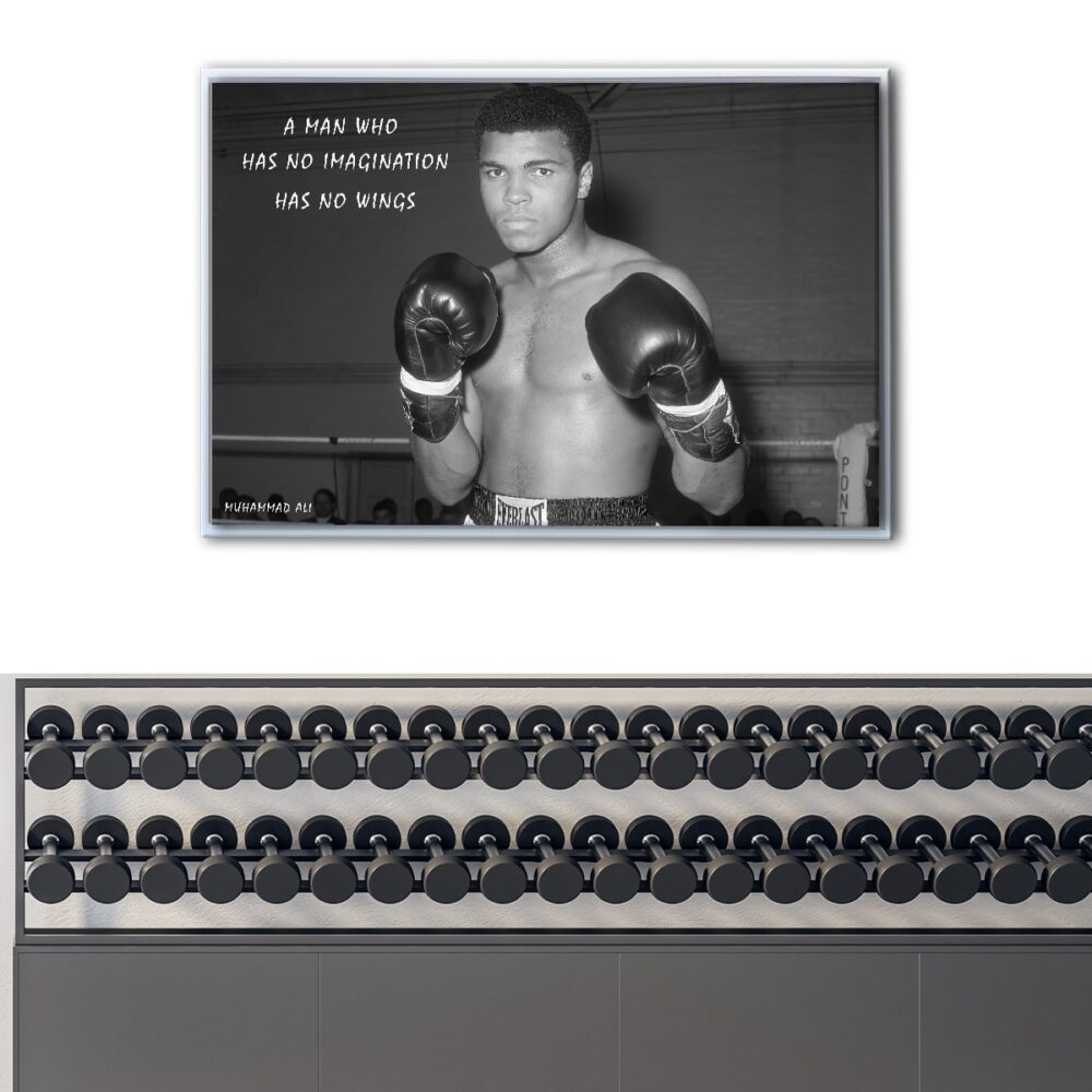 ali imagination quote floating frame canvas