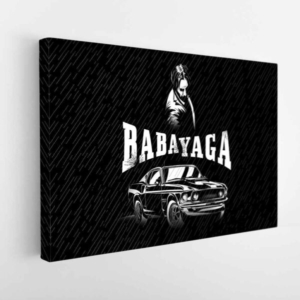 baba yaga stretched canvas