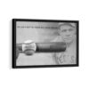 babe ruth basebal framed canvas black frame