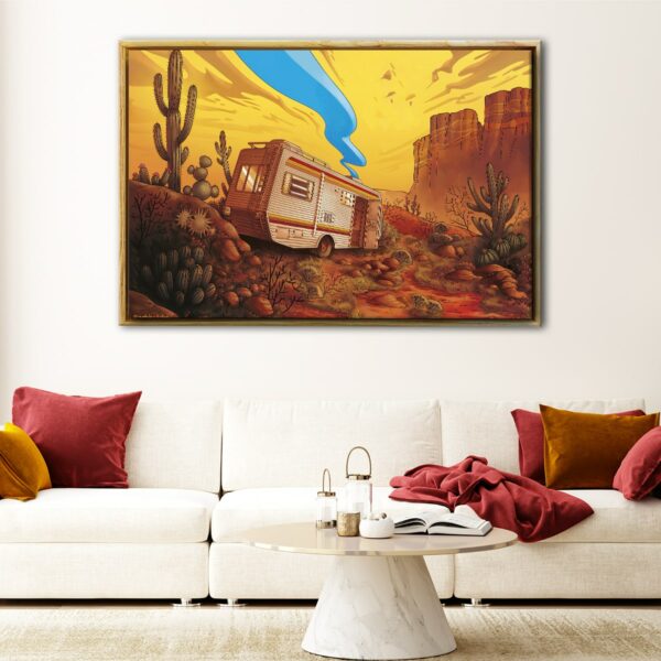 breaking bad floating frame canvas