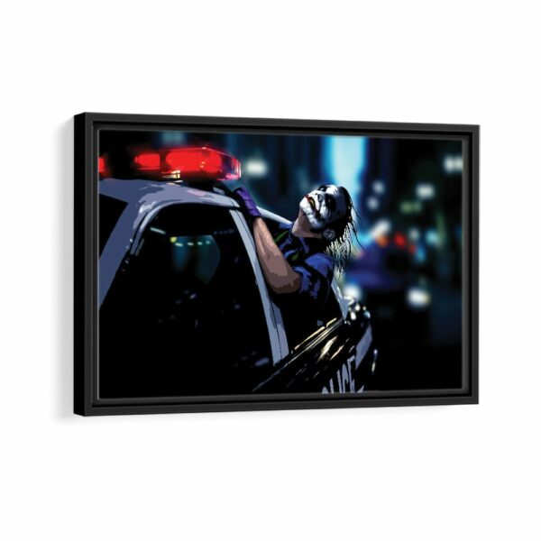 classic joker framed canvas black frame