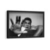 cool ali framed canvas black frame