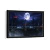 fantasy moon framed canvas black frame