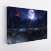 fantasy moon stretched canvas