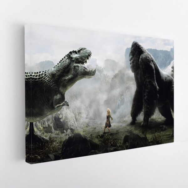 godzilla vs king kong stretched canvas