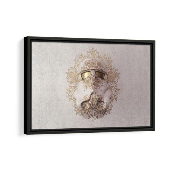 golden trooper framed canvas black frame