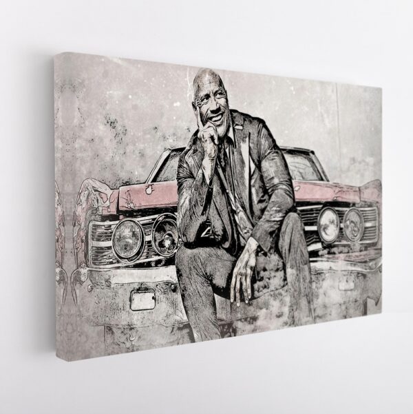 hobbs on red chevy stretched canvas