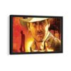 indiana jones framed canvas black frame