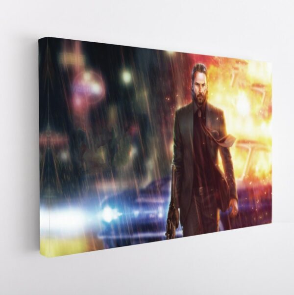 jhon wick stretched canvas