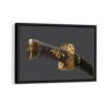 katana sword framed canvas black frame