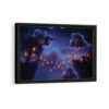 magic clouds framed canvas black frame