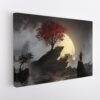 samurai glory stretched canvas