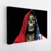 santa muerte stretched canvas