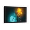 sub zero framed canvas black frame