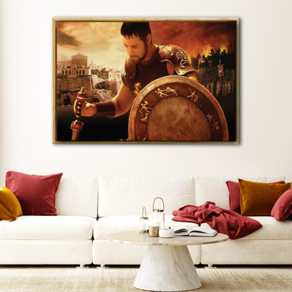 the gladiator floating frame canvas