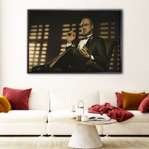 the godfather floating frame canvas