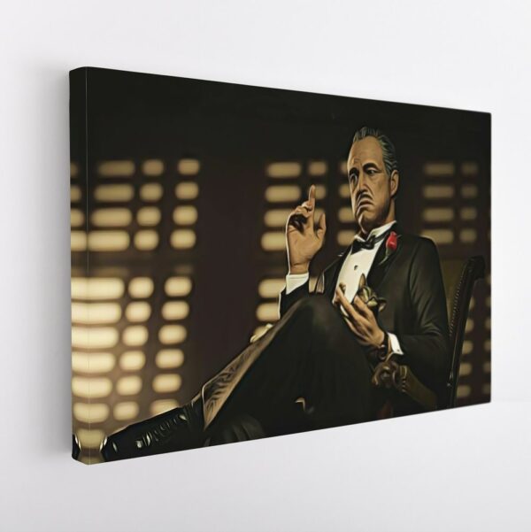 the godfather stretched canvas