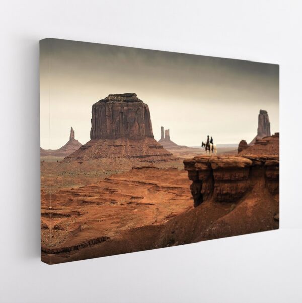 western cowboys stretched canvas