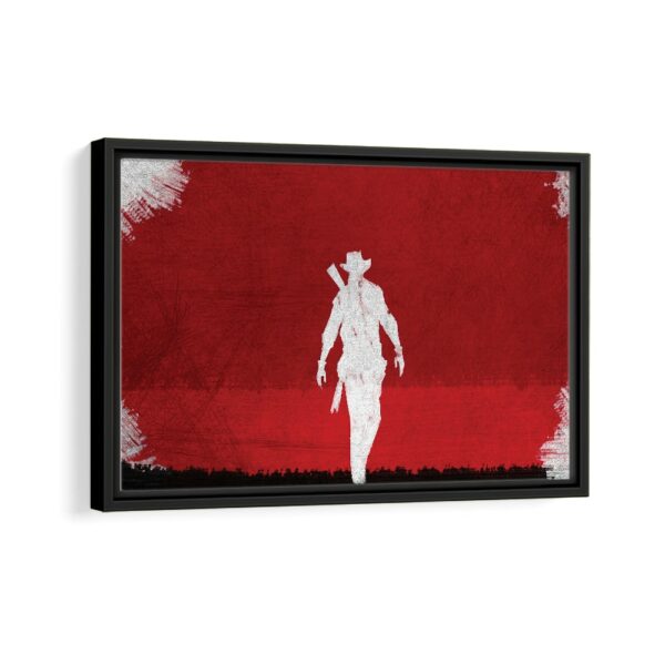 western gunman framed canvas black frame