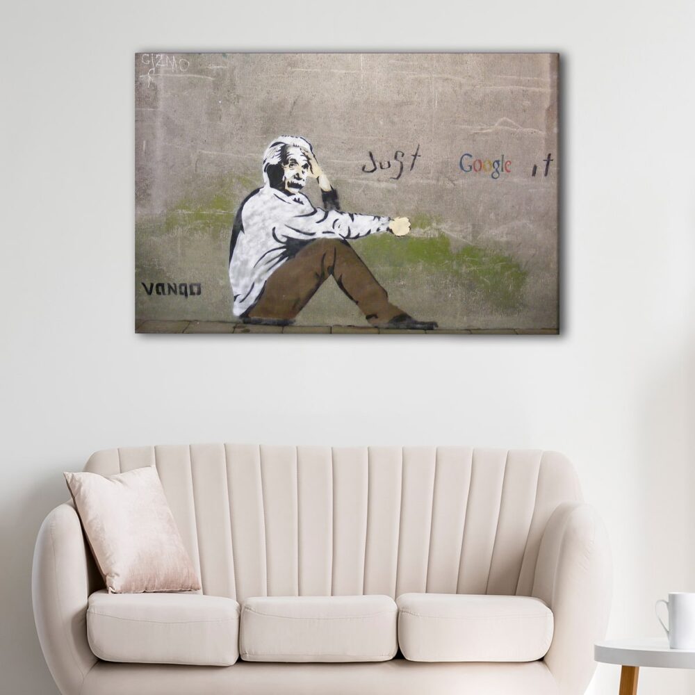 1 panels Einstein Just Google It canvas art