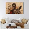 1 panels chainsaw killer canvas art