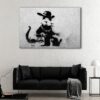 1 panels gangsta rat canvas art