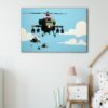 1 panels happy choppers canvas art