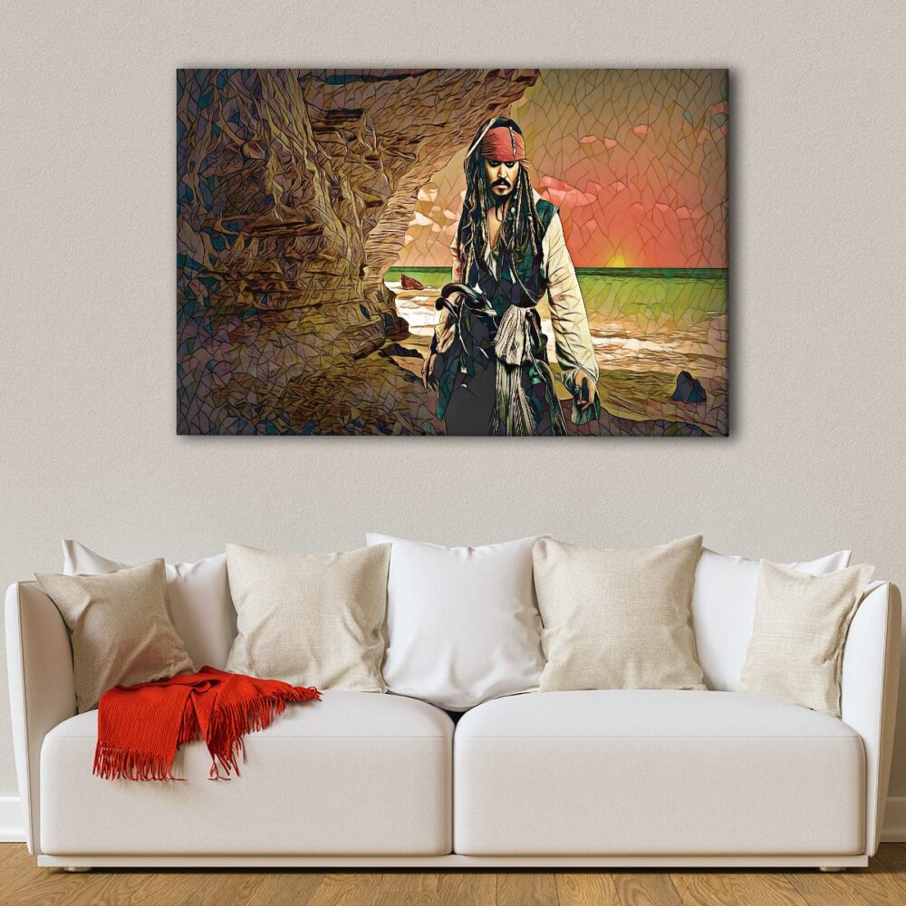 1 panels jack sparrow canvas art