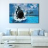 1 panels jaws movie canvas art