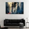 1 panels the rock vs king kong canvas art