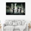 1 panels tv head dance canvas art