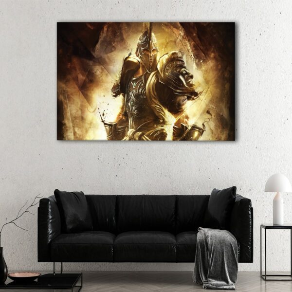 1 panels war fighter canvas art