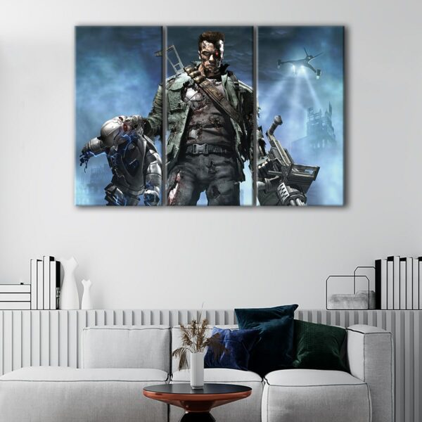 3 panels arnold schwarzenegger terminator canvas art