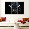 3 panels chainsaw massacre canvas art