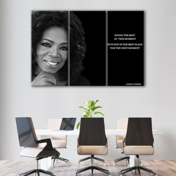 3 panels oprah winfrey quote canvas art