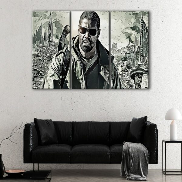 3 panels the book of eli canvas art