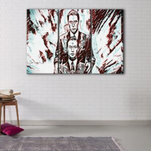 3 panels the devil's advocate canvas art